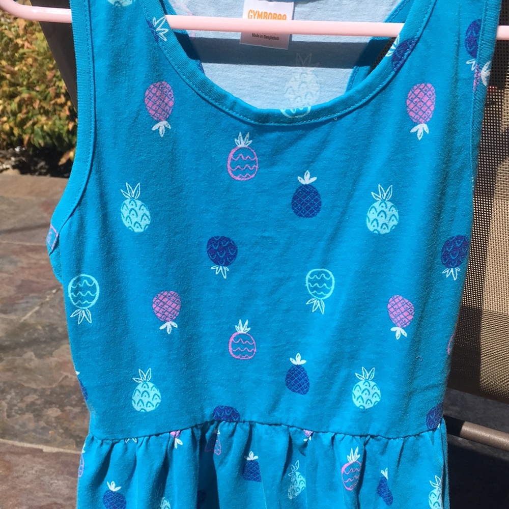 Gymboree girls pineapple tank dress M